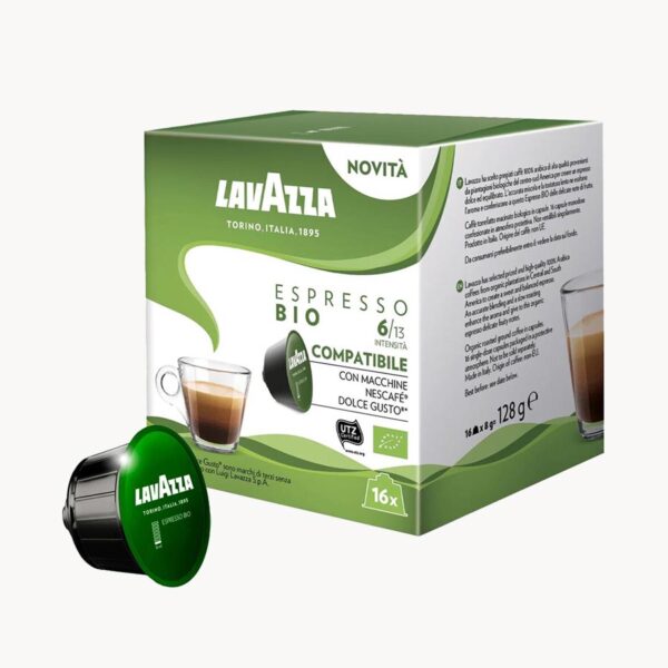 Kapsule Lavazza Espresso Bio (Dolce Gusto kompatibilne)